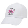 Baby Shark (girl), Καπέλο ενηλίκων Jockey Λευκό (snapback, 5-φύλλο, unisex)