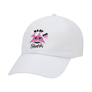 Baby Shark (girl), Καπέλο Baseball Λευκό (5-φύλλο, unisex)