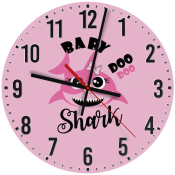 Baby Shark (girl), Ρολόι τοίχου ξύλινο (30cm)