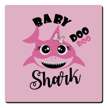 Baby Shark (girl), Τετράγωνο μαγνητάκι ξύλινο 6x6cm