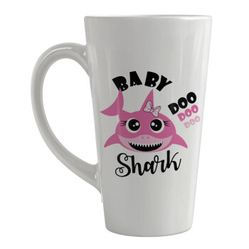 Baby Shark (girl), Κούπα κωνική Latte Μεγάλη, κεραμική, 450ml