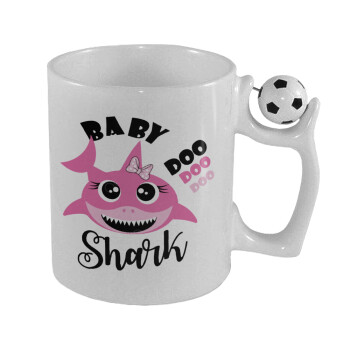 Baby Shark (girl), Κούπα με μπάλα ποδασφαίρου , 330ml