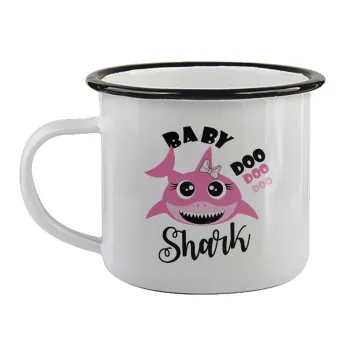 Baby Shark (girl), Κούπα εμαγιέ με μαύρο χείλος 360ml