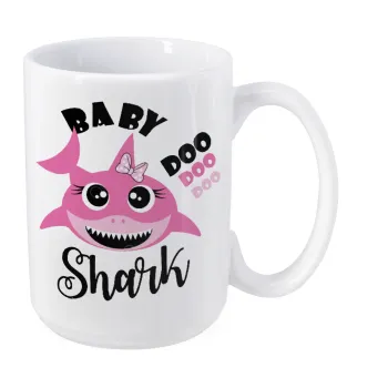 Baby Shark (girl), Κούπα Mega, κεραμική, 450ml