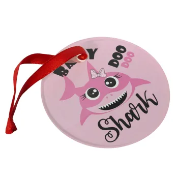 Baby Shark (girl), Στολίδι Χριστουγεννιάτικο στολίδι γυάλινο 9cm