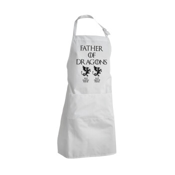 GOT, Father of Dragons  (με ονόματα παιδικά), Adult Chef Apron (with sliders and 2 pockets)