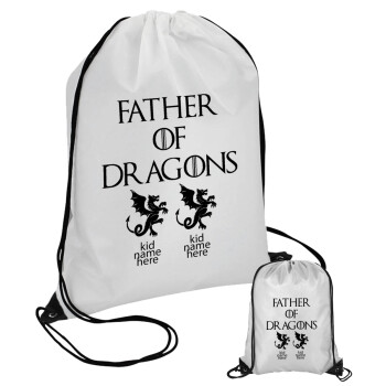 GOT, Father of Dragons  (με ονόματα παιδικά), Τσάντα πουγκί με μαύρα κορδόνια (1 τεμάχιο)