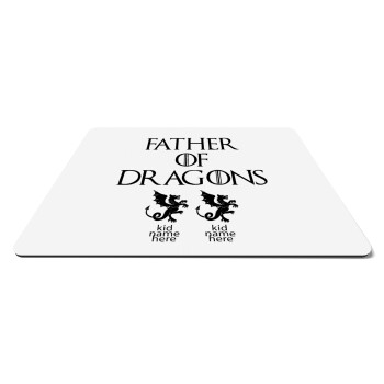 GOT, Father of Dragons  (με ονόματα παιδικά), Mousepad ορθογώνιο 27x19cm