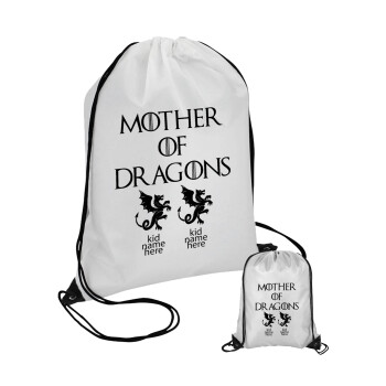 GOT, Mother of Dragons  (με ονόματα παιδικά), Τσάντα πουγκί με μαύρα κορδόνια (1 τεμάχιο)