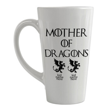 GOT, Mother of Dragons  (με ονόματα παιδικά), Κούπα κωνική Latte Μεγάλη, κεραμική, 450ml