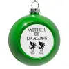 Green Christmas tree ornament bauble 8cm