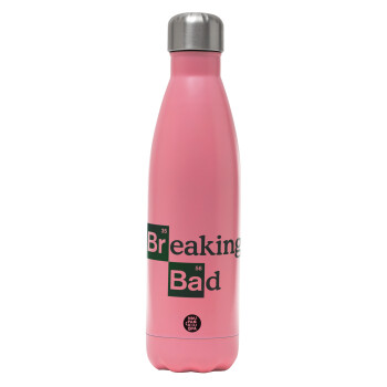 Breaking Bad, Metal mug thermos Pink Mat (Stainless steel), double wall, 500ml