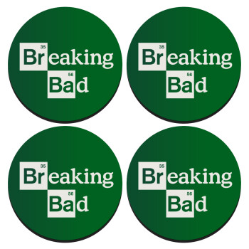 Breaking Bad, SET of 4 round wooden coasters (9cm)