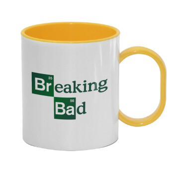 Breaking Bad, Κούπα (πλαστική) (BPA-FREE) Polymer Κίτρινη για παιδιά, 330ml