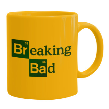 Breaking Bad, Ceramic coffee mug yellow, 330ml (1pcs)