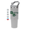 GREY color, 890ml (30oz) stainless Steel Tumbler with Handle