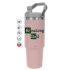 Pink color, 890ml (30oz) stainless Steel Tumbler with Handle