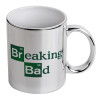 Mug ceramic, silver mirror, 330ml