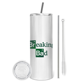 Breaking Bad, Eco friendly stainless steel tumbler 600ml, with metal straw & cleaning brush