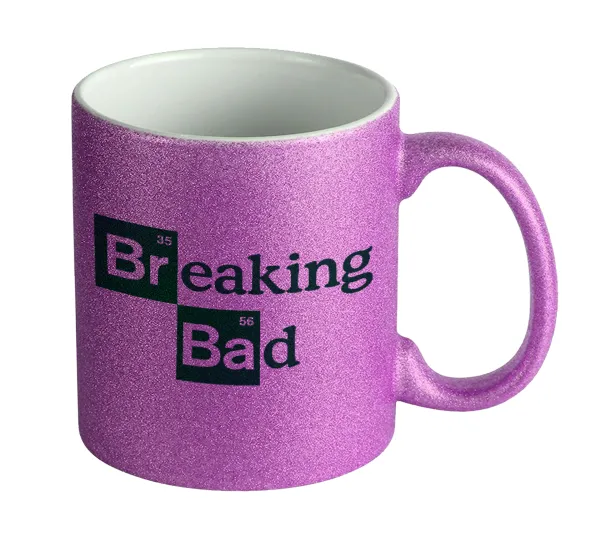 Breaking Bad — Purple glitter mug that sparkles, ceramic, 330ml