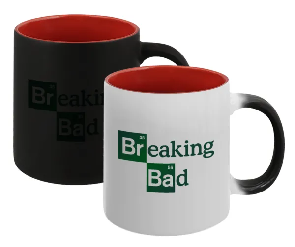 Breaking Bad — Κούπα Μαγική εσωτερικό κόκκινο, κεραμική, 330ml που αλλάζει χρώμα με το ζεστό ρόφημα
