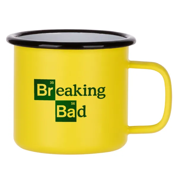 Breaking Bad — Κούπα Μεταλλική εμαγιέ ΜΑΤ Κίτρινη 360ml