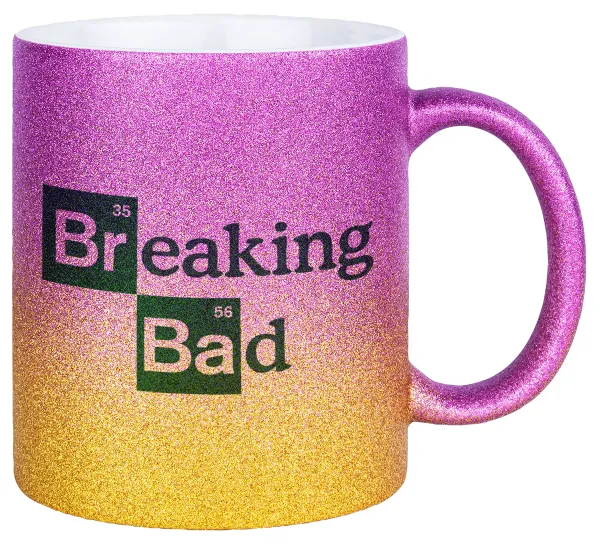 Breaking Bad — Κούπα Χρυσή/Ροζ Glitter, κεραμική, 330ml