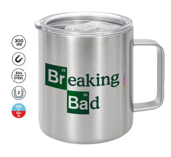 Breaking Bad — Double-walled stainless steel mug 300ml with temperature-retaining lid