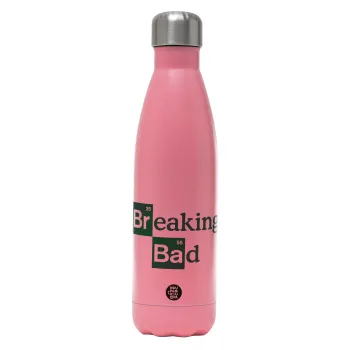 Breaking Bad, Metal mug thermos Pink Mat (Stainless steel), double wall, 500ml