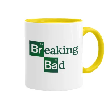 Breaking Bad, Κούπα χρωματιστή κίτρινη, κεραμική, 330ml