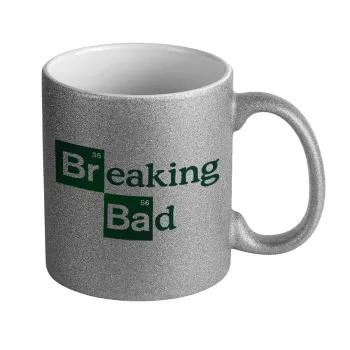 Breaking Bad, Κούπα Ασημένια Glitter που γυαλίζει, κεραμική, 330ml