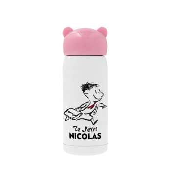Le Petit Nicolas, Ροζ ανοξείδωτο παγούρι θερμό (Stainless steel), 320ml
