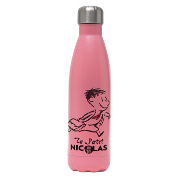 Le Petit Nicolas, Metal mug thermos Pink Mat (Stainless steel), double wall, 500ml
