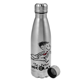 Le Petit Nicolas, Metallic water bottle, stainless steel, 750ml