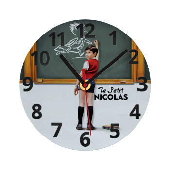 Le Petit Nicolas, Ρολόι τοίχου γυάλινο (20cm)