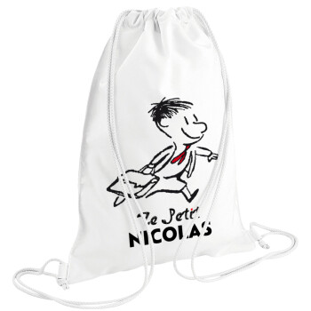 Le Petit Nicolas, Backpack pouch GYMBAG white (28x40cm)