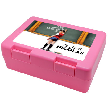 Le Petit Nicolas, Children's cookie container PINK 185x128x65mm (BPA free plastic)