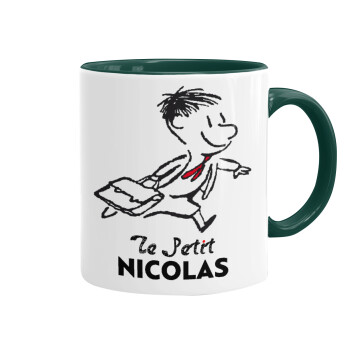 Le Petit Nicolas, Κούπα χρωματιστή πράσινη, κεραμική, 330ml