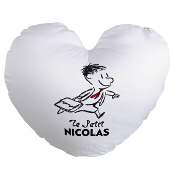 Le Petit Nicolas, Μαξιλάρι καναπέ καρδιά 40x40cm περιέχεται το  γέμισμα
