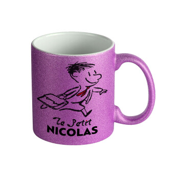 Le Petit Nicolas, Κούπα Μωβ Glitter που γυαλίζει, κεραμική, 330ml