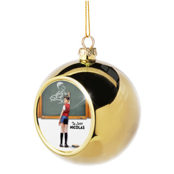Le Petit Nicolas, Χριστουγεννιάτικη μπάλα δένδρου Χρυσή 8cm