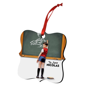 Le Petit Nicolas, Στολίδι Χριστουγεννιάτικο στολίδι polygon ξύλινο 7.5cm