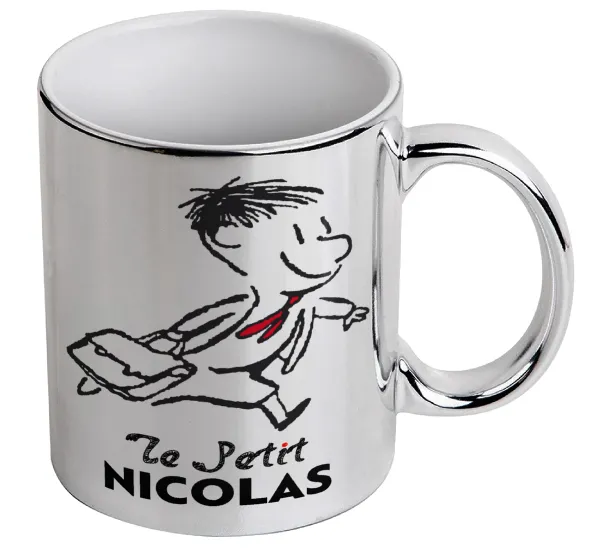 Le Petit Nicolas — Κούπα κεραμική, ασημένια καθρέπτης, 330ml