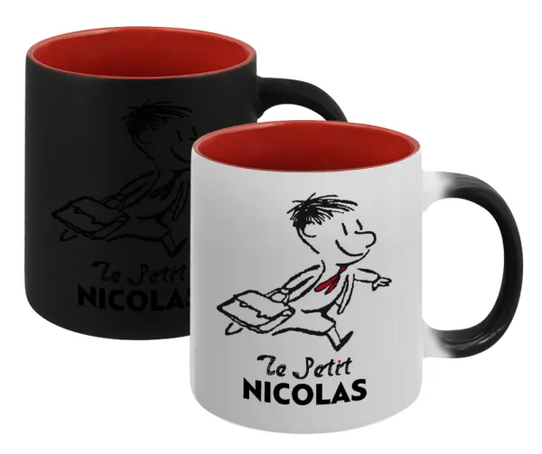 Le Petit Nicolas — Κούπα Μαγική εσωτερικό κόκκινο, κεραμική, 330ml που αλλάζει χρώμα με το ζεστό ρόφημα