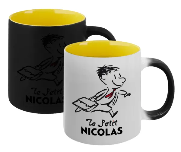 Le Petit Nicolas — Κούπα Μαγική εσωτερικό κίτρινη, κεραμική 330ml που αλλάζει χρώμα με το ζεστό ρόφημα