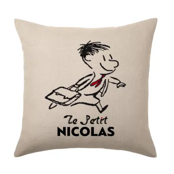 Le Petit Nicolas, Μαξιλάρι καναπέ ΛΙΝΟ 40x40cm περιέχεται το  γέμισμα