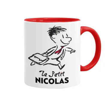 Le Petit Nicolas, Κούπα χρωματιστή κόκκινη, κεραμική, 330ml