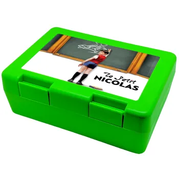 Le Petit Nicolas, Παιδικό δοχείο κολατσιού ΠΡΑΣΙΝΟ 185x128x65mm (BPA free πλαστικό)