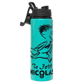 Le Petit Nicolas, Μεταλλικό παγούρι νερού με καπάκι ασφαλείας, αλουμινίου 850ml