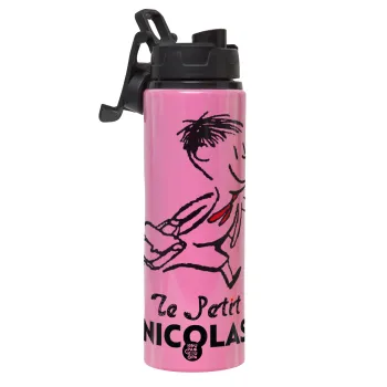 Le Petit Nicolas, Μεταλλικό παγούρι νερού με καπάκι ασφαλείας, αλουμινίου 850ml